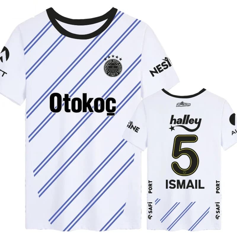 Maglietta da calcio a maniche corte Dzeko Squadra Locale Super Fenerbahce T-shirt Sportiva