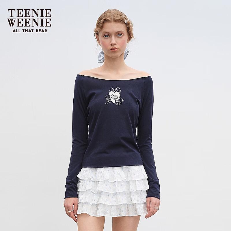 Teenie Weenie Women's Fall 2025 Cartoon Print Long-Sleeve T-Shirt