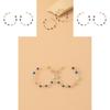 Colorful Star Hoop Earrings For Women Geometric Alloy Fashion Jewelry