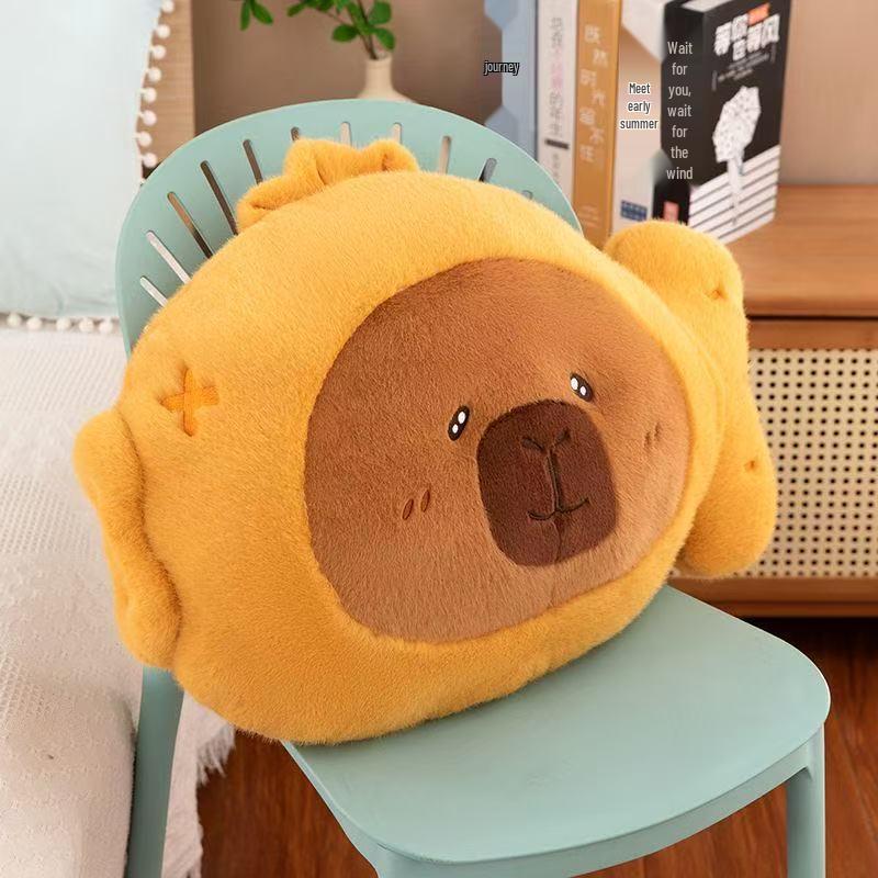 

Плюшевая игрушка-подушка Тайяки Капибара - Подарок на день рождения студента и подушка-спинка 40 cm