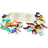 Drewniana tablica magnetyczno-kredowa + puzzle drewniane magnetyczne zestaw
