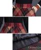 Chunachi Long Flared with Sizes Skirt, Checkered, Retro, A-Line, Skirt, Thick, Pockets, Autumn/Winter, Women's, Cute, Slimming, Stylish, Casual,