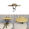 Straw Hat With Butterfly Knot For Summer Beach Sun Protection And Fashion