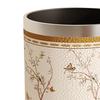 American Style PU Leather Wastebasket for Dorm and Bathroom