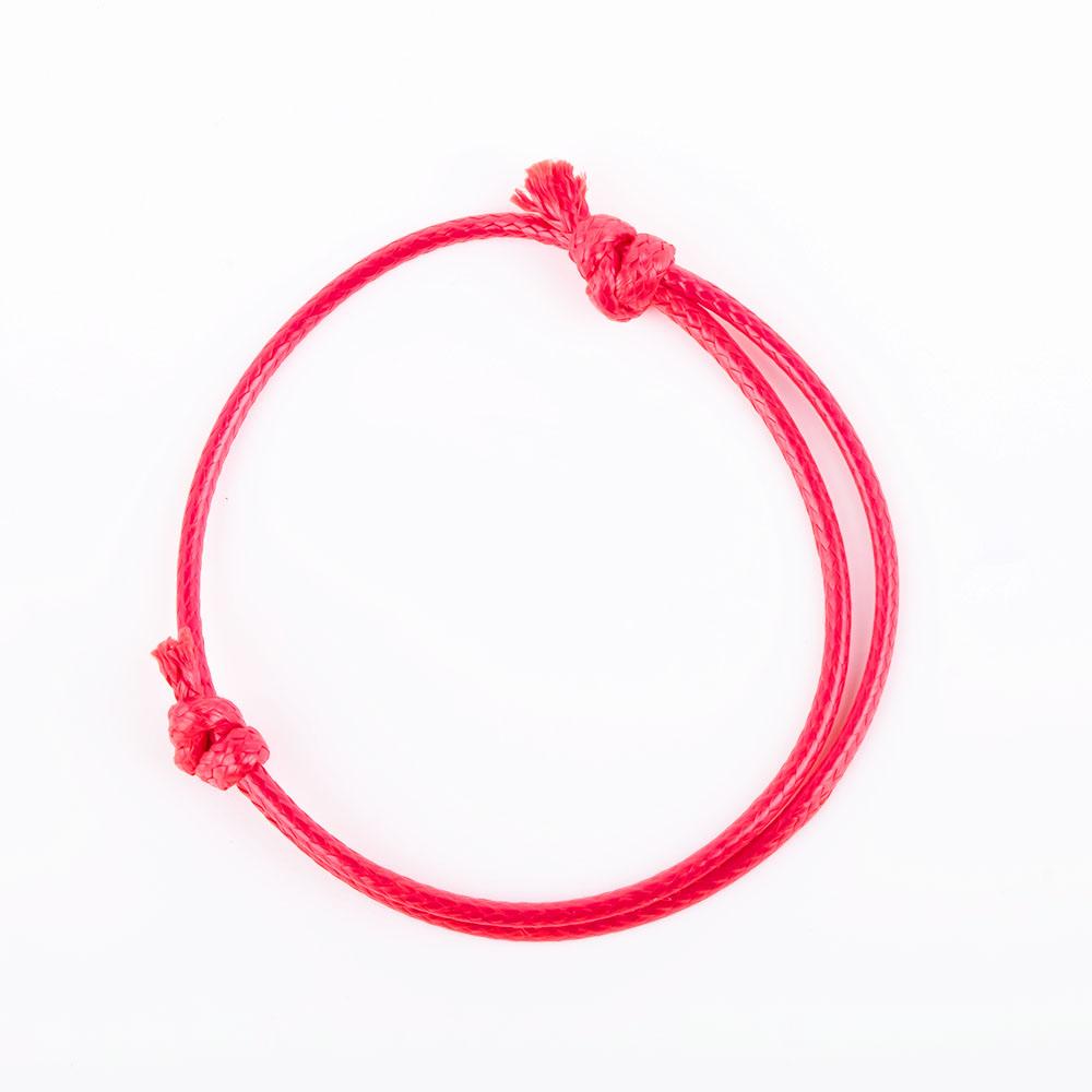 Style Women Simple Jewelry RedBlack Handmade Bracelet Adjustable Kabbalah String красный
