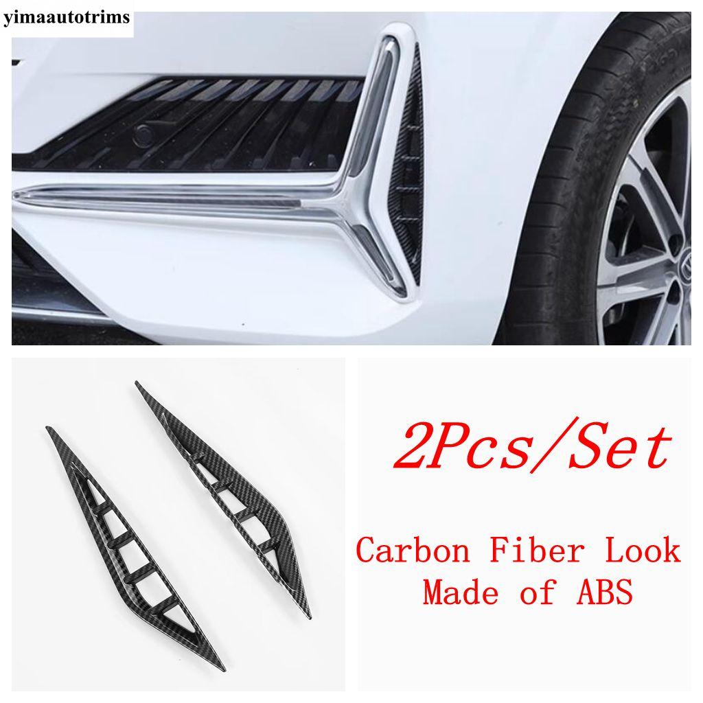 Car Front Fog Lights Lamps Frame Eyebrow Eyelid Strip Decoration Cover Trim ABS Accessories For Changan UNI-K UNIK - 2024