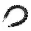 200-300mm Hexagonal Handle Black Soft Shaft Hand Drill Screwdriver Head Universal Joint Extend Connect Rod Power Tool Accessory