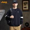 Jeep Men's 2025 Autumn Round Neck Pullover Sweatshirt