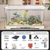 Compact Eco-Friendly Fish Tank Set with Lid for Living Rooms - 2025 Model
