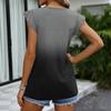 Womens Tops Fashionable V-neck Ruffled Sleeve Short-sleeved T-shirt Business Blouses