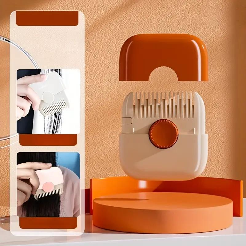 2 in 1 Baby HairCut and Hairdressing Comb Trim Bangs and Broken Hair Bangs Trimmer Manual Portable Children's Hair Clipper