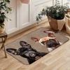 1 buc. Covor de podea cu model de câini drăguți Covor de bucătărie modern din poliester covor antiderapant colorat pentru interior, pentru acasă, baie, dormitor, sufragerie