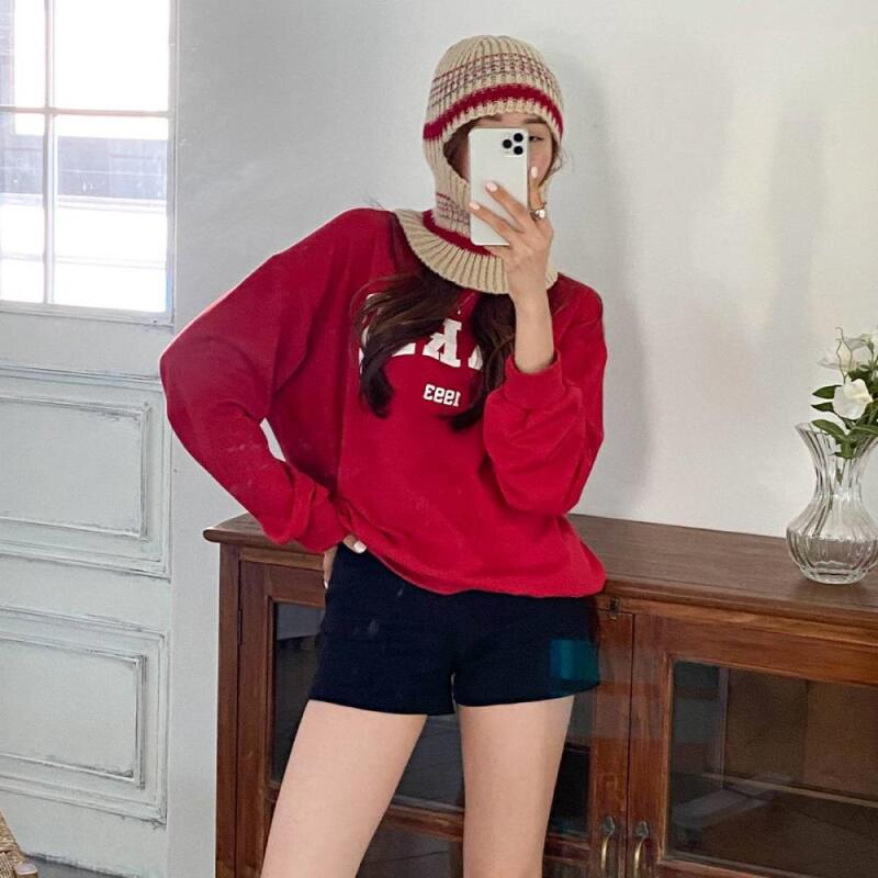 Women s Two-Tone Striped Wool Knit Warmer Hooded Hat C7411_Beige
