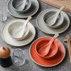 Vintage Ceramic Tableware Set Japanese Style Steak Dessert Bowls for Home Hotel Use