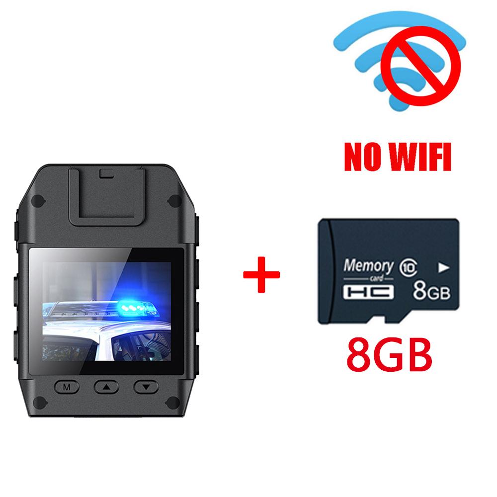 WiFi Body Worn Camera 2K 1080P HD Waterproof Motion Detection Mini Wearable Pocket Video Recorder with Back Clip