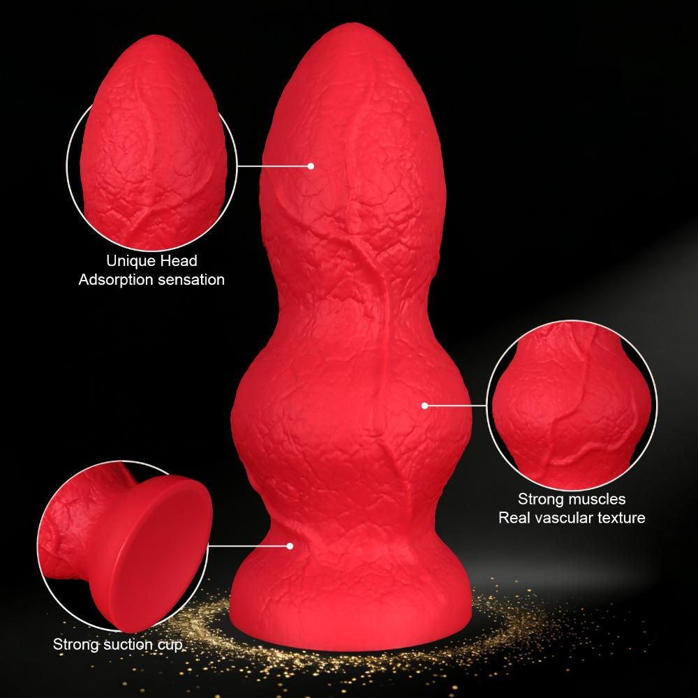 Large Silicone Anal Plug Soft Flexible Butt Plug for Women Outdoor Wear Anal Dilator Adult Sex Toy
