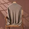 Women's Cashmere Half-High Neck Thick Knit Sweater for Autumn/Winter Warmth.