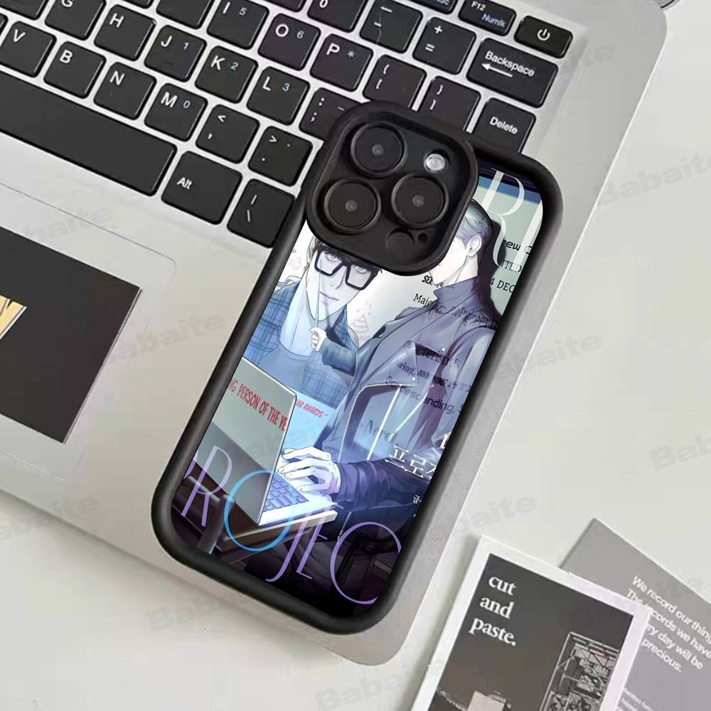 Nerd Project bl Anime For iPhone 17 Pro Max 16 15 14 13 12 11 Plus Black Soft Phone Cover