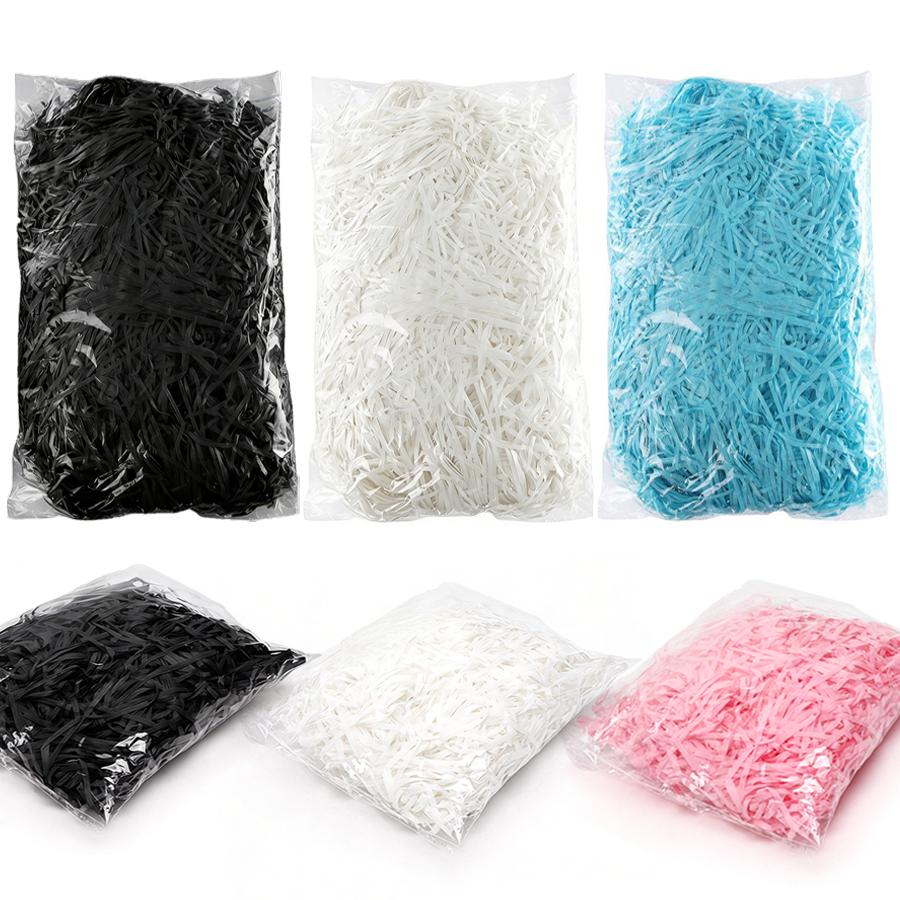 40g Filamento di Carta Erba Rafia Materiale Riempitivo per Imballaggio Scatola Regalo Caramelle Decorazione Avvolgente per Matrimonio Compleanno Festa Festival XJM