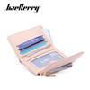 Baellerry Women's Casual Korean Style Short Pu Wallet with Multiple Card Slots Fashion Coin Purse Mini Card Holder