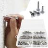 210Pcs Stainless Steel Round Head Washer Drill Tail Self Tapping Screws High Strength Sheet Metal Screws Enduring