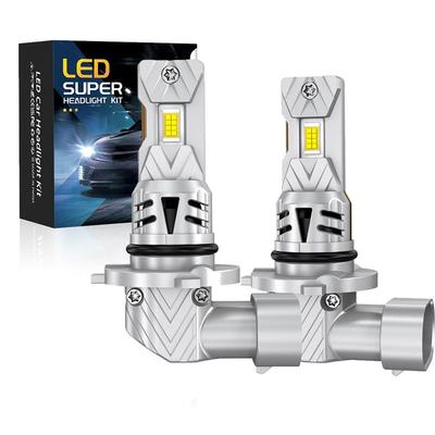 2 Bucăți Lumini LED Universale 9005/HB3 25000LM 6500K Lumină Auto Bec Far Mașină pentru Lampă Auto Cipuri LED CSP Albe