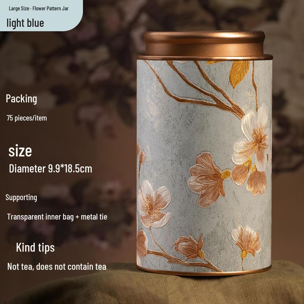 Exquisite Multi-Tea Storage Can: Sealed Container for Black, Green, Jasmine, White, & Oolong Tea.