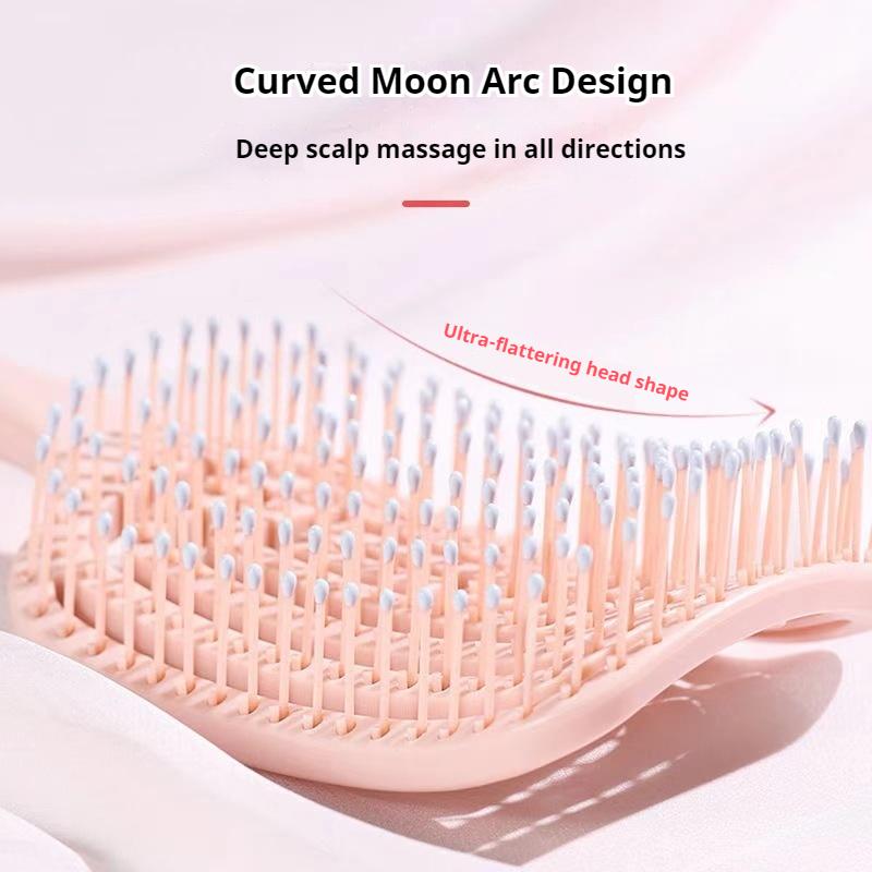 Hair Styling Comb Hollow Rib Comb Nylon Hair Smooth Hair Rotation