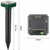 Rpulsif solaire anti-taupes ultrasons lutte contre nuisibles IP56 lot de 4 pour jardin couleurs multiples ABRI DE JARDIN
