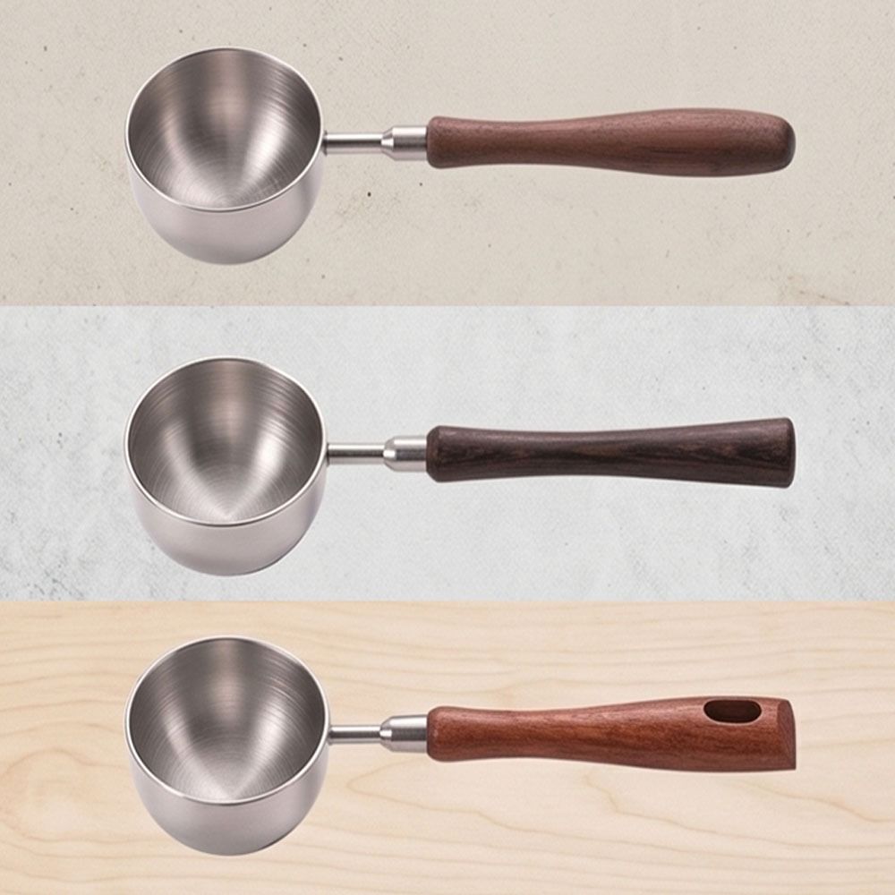 Long Handle Coffee Bean Measuring Cups 30ML Coffee Sugar Scoop  Baking Accessories