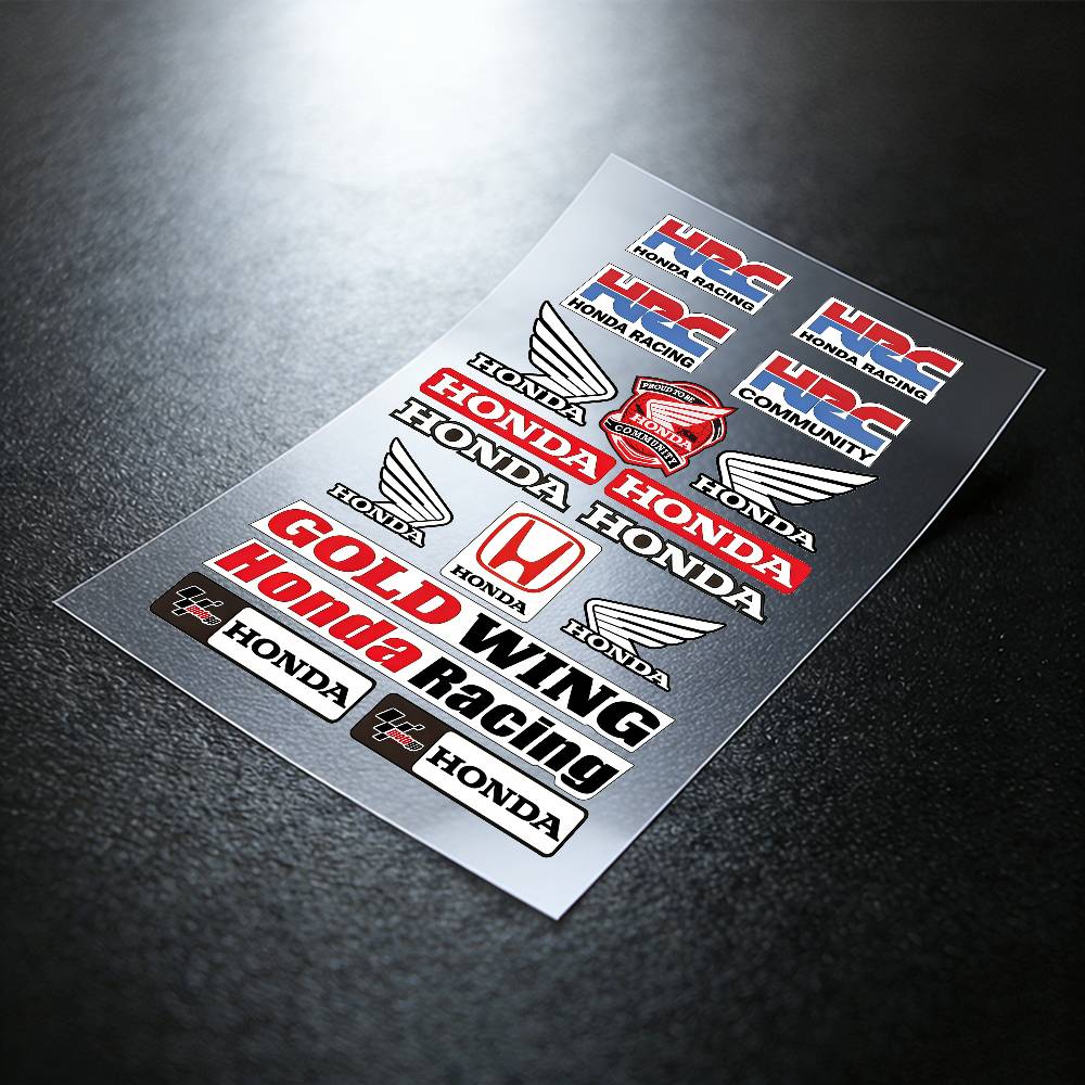 ARA1 For HONDA Reflective Motorcycle Stickers, 3M Safety Warning At Night In the Dark Scooter Helmets