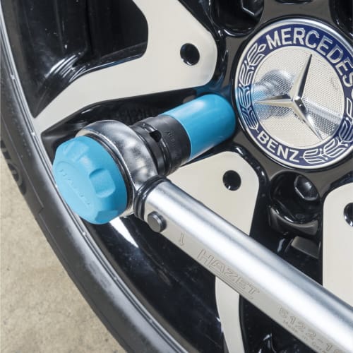 HAZET 903SPC/3 Socket Wrench and Socket Spanner Set for Aluminum Wheels with Resin Sleeves, 1/2-Inch Impact Socket Set with 12.5mm Drive, Traction Pro