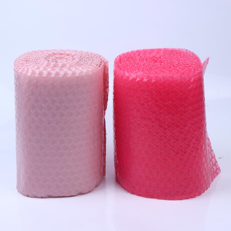 1 Rotolo 6M Rosa a Forma di Cuore Bolla Amore Ispessito Antiurto Fragile Pellicola Protettiva per Imballaggio