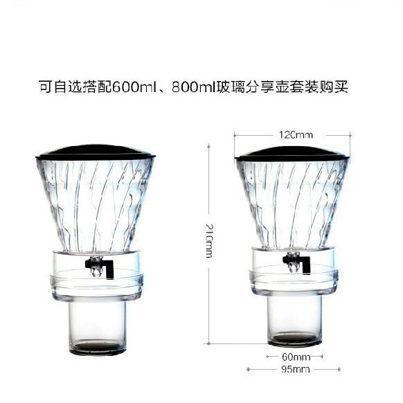 Water Drip Coffee Machine New Reusable Filter Tools Glass Espresso Coffee Dripper Pot Ice Cold Brew Coffee Maker