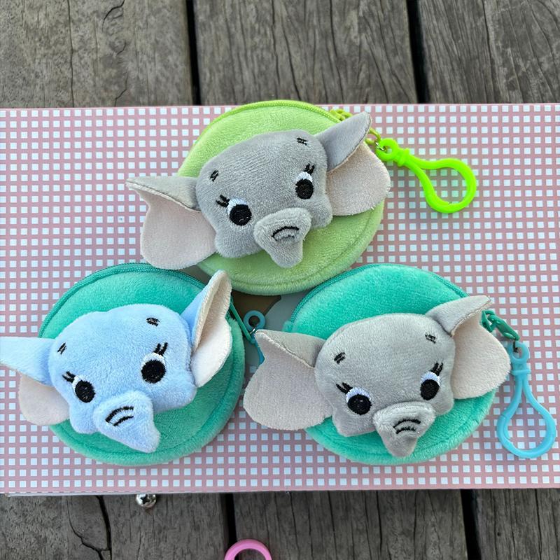 Cute Small Elephant Wallet Pendant Women Card Wallets Zipper Coin Pocket Card Bags Female Coin Purses Card Holder