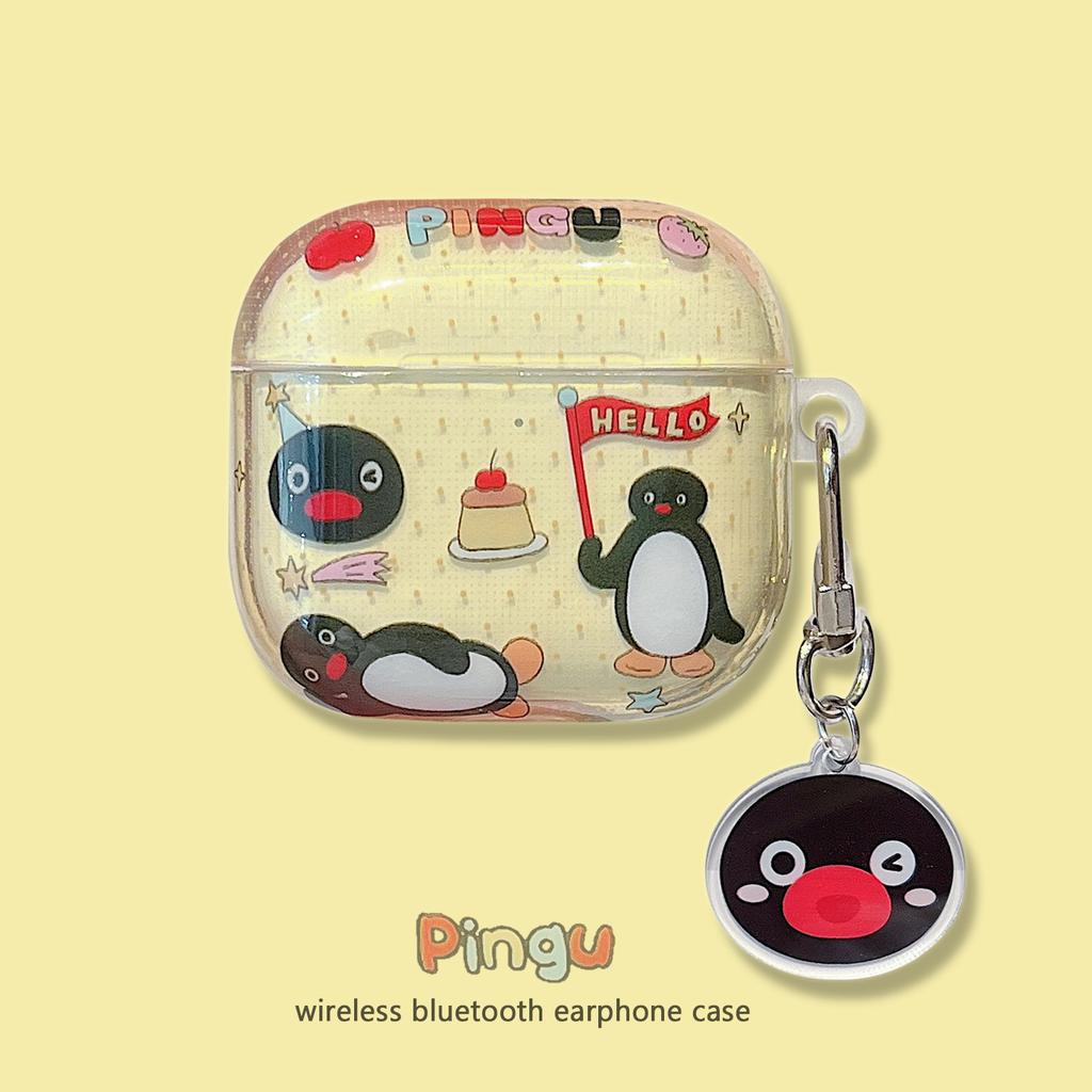 Penguin Family Applies To Apple AirPods Protective Case 1st Generation Noise Reduction Version Pro 2nd Generation 1st Generation Bluetooth Headset