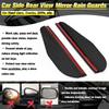 2pcs Car Side Rear View Mirror Rain Eyebrow Visor Carbon Fiber Look Sun Shade Snow Guard Weather Shield Cover Auto Accessories