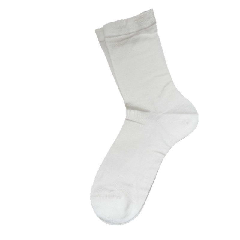 Leichte Kinder-Frotteesocken aus Seide für Frühling und Sommer mit kühlendem und atmungsaktivem Design, Wadenhöhe, einfarbig.