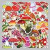 50pcs Cartoon Mushroom DIY Graffiti Stickers for Suitcases, Laptops, and Scooters