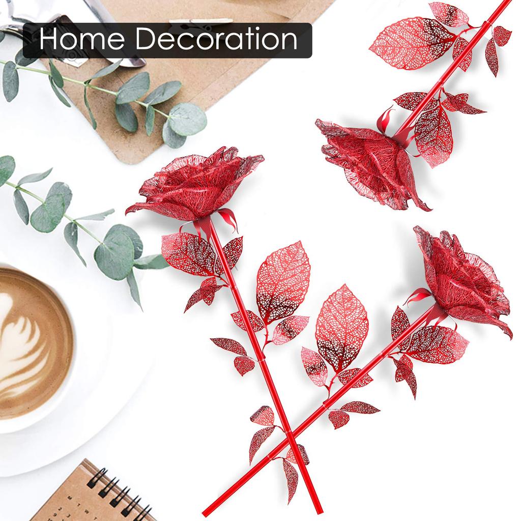 Piececool 3D Metallic Metallic Nano Assembly No Glue Intermediate Ornament Puzzle, Rose, Puzzle, Required, Required, 3-Star Difficulty, Level, Adult,