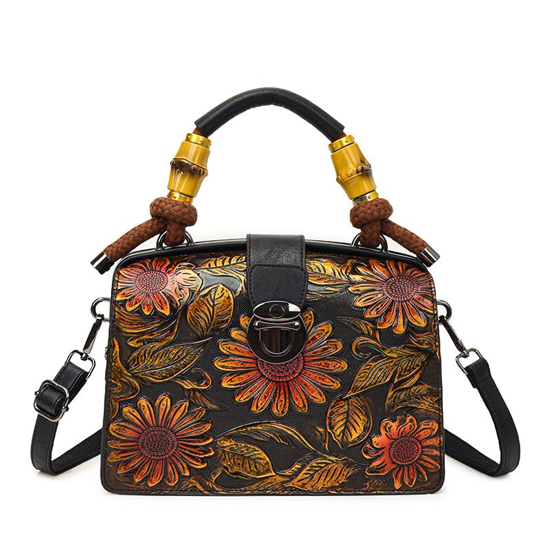 Borse a Mano Artigianali Vintage Goffrate per Donna Pelle PU di Alta Qualità Borse a Spalla Crossbody da Donna Borse Tote da Pendolarismo