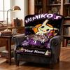 Custom Name Mimikyu Treats Flannel Fleece Throw Blanket with Personalized, Soft Cozy Blanket for Home Decor Birthday Gift