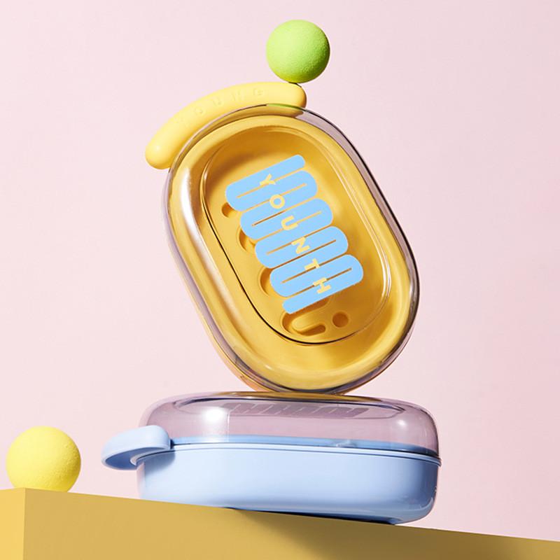 Dual Layer Soap Dispenser With Cover For Dorm Room Hygiene Storage