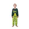 Pijama Familiar Navideño Estampado GRINCH Europeo y Americano - Conjunto de Hogar Festivo de Manga Larga