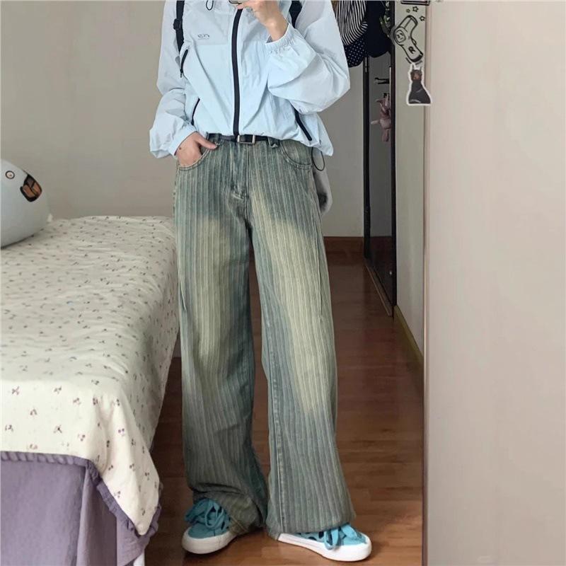 2025 Winter American Texture High Waist Wide Leg Jeans S