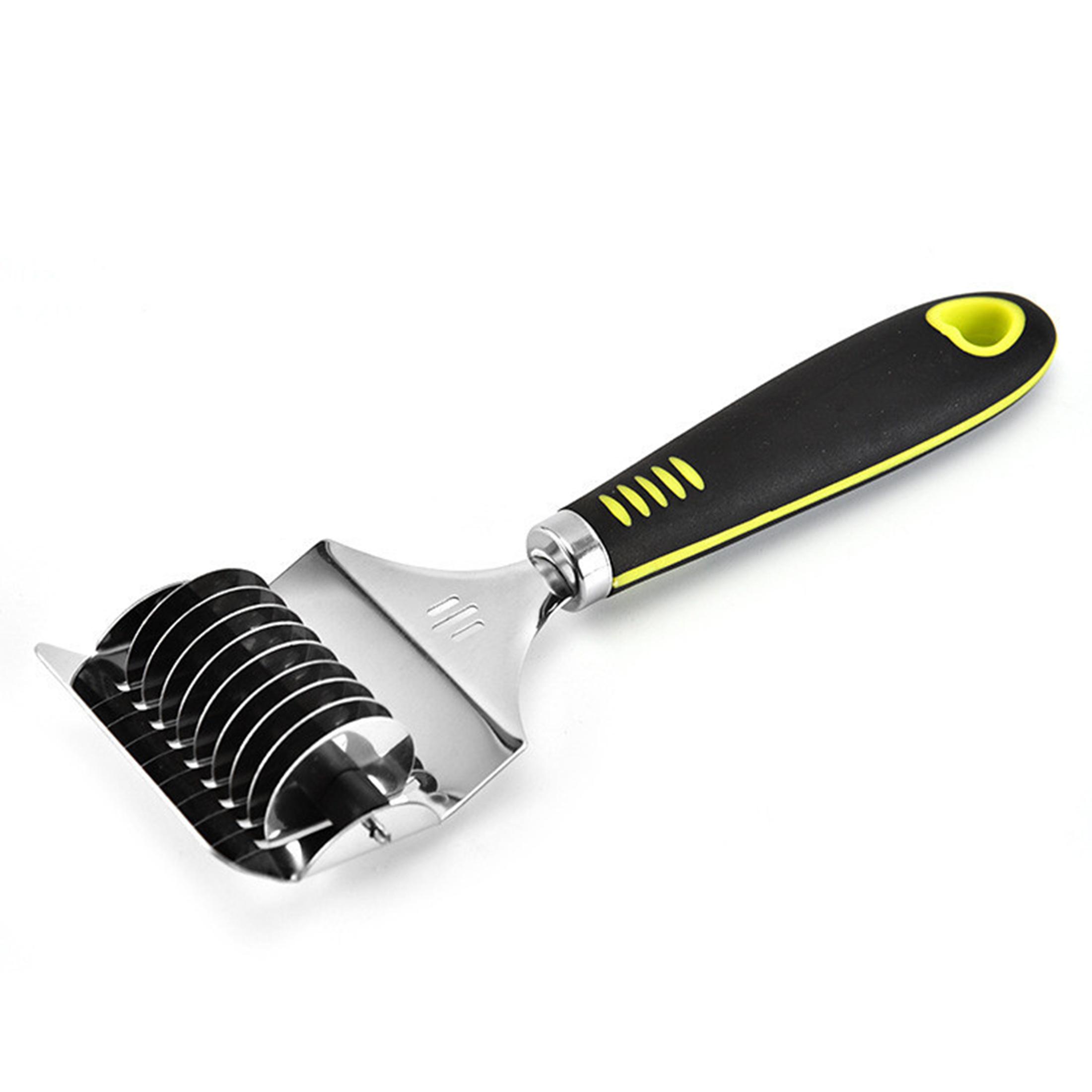 Stainless Steel Pasta Cutters, Kitchen Multi-purpose Dough Spaghetti Slicer, Manual Dough Roller Cutter Slicer for Homemade Pasta, Garlic, Ginger Herb