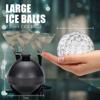 Food Grade No Plastic 3D Baseball Silicone Sphere Ice Ball Maker Easy Release Golf-shaped ice hockey with Built-in Funnel