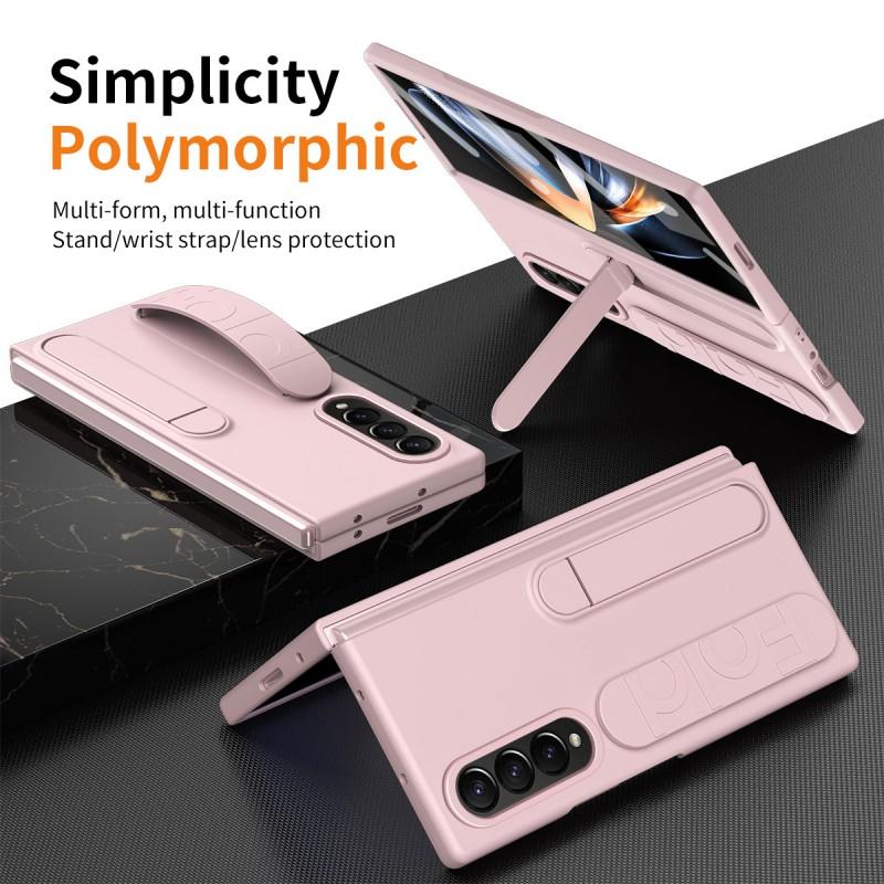 Slim Full-Body Protective Case With Wrist Strap Galaxy Z Fold 5 4 6 - Shockproof PC Cover Screen Film Integrated