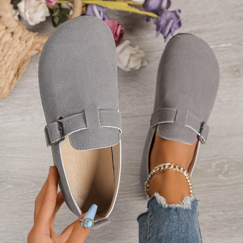 Lazy Man Single-Sole Women's Summer New Design Large Size Casual Flat Heel Pea Coat Shoes