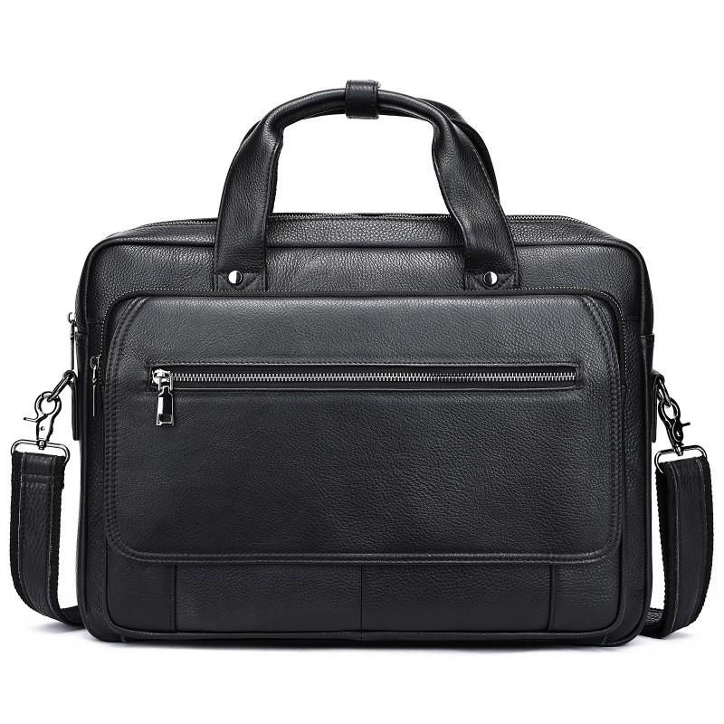 Leather Briefcase Men s Top Layer Cowhide High-end Bag Business Casual Laptop Single Shoulder